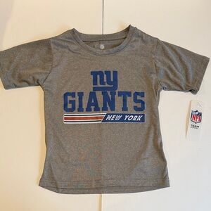 New York Giants Kids Gray Graphic Tee NWT SZ 4/5 boys